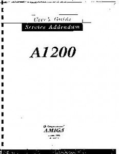 Commodore_A1200_Service_Addendum