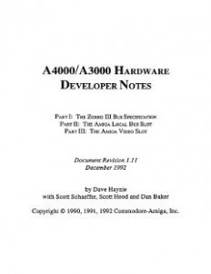 Commodore_A4000-A3000_Hardware_Developer_Notes_v1.11