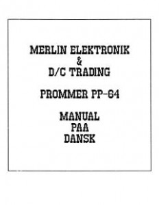 MerlinDataElektronik_PP64_Manual_(da)