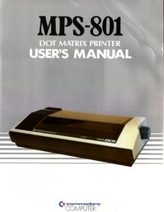 Commodore_MPS-801_Users_manual