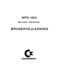 Commodore_MPS-802_Brugervejledning_(da)